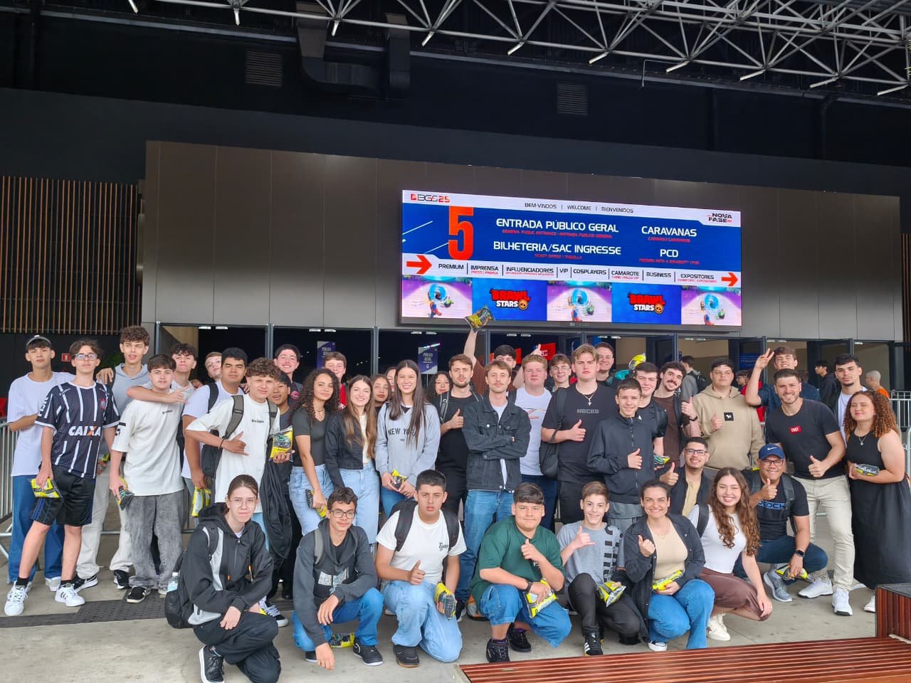 Alunos da UNISEP e Colégio Leonardo da Vinci Vivem a Emoção da Brasil Game Show